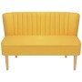 Sofá de tela amarillo 117x55,5x77 cm de , Sofás - Ref: Foro24-244074, Precio: 267,89 €, Descuento: %
