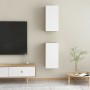 Mueble de TV 2 uds contrachapada blanco y roble 30,5x30x60 cm de , Muebles TV - Ref: Foro24-803337, Precio: 73,54 €, Descuent...