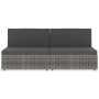Sofá seccional de 2 plazas de ratán sintético gris de , Sofás modulares de exterior - Ref: Foro24-49523, Precio: 180,99 €, De...