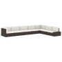 Sofá seccional de 2 plazas de ratán sintético gris de , Sofás modulares de exterior - Ref: Foro24-49523, Precio: 180,99 €, De...