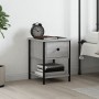 Mesita de noche madera de ingeniería gris Sonoma 34x35,5x45 cm de , Mesitas de noche - Ref: Foro24-825859, Precio: 41,47 €, D...