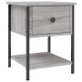 Mesita de noche madera de ingeniería gris Sonoma 34x35,5x45 cm de , Mesitas de noche - Ref: Foro24-825859, Precio: 41,47 €, D...