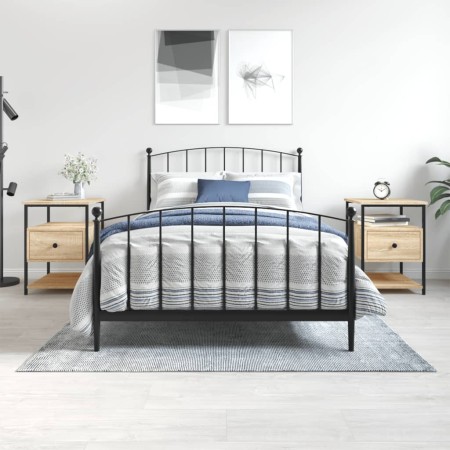 Mesitas noche 2 uds madera ingeniería roble Sonoma 40x42x56 cm de , Mesitas de noche - Ref: Foro24-826026, Precio: 97,45 €, D...