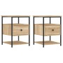 Mesitas noche 2 uds madera ingeniería roble Sonoma 40x42x56 cm de , Mesitas de noche - Ref: Foro24-826026, Precio: 97,45 €, D...
