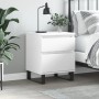 Mesita de noche madera contrachapada blanco 40x35x50 cm de , Mesitas de noche - Ref: Foro24-830684, Precio: 58,20 €, Descuent...