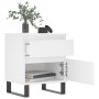 Mesita de noche madera contrachapada blanco 40x35x50 cm de , Mesitas de noche - Ref: Foro24-830684, Precio: 58,20 €, Descuent...