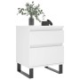 Mesita de noche madera contrachapada blanco 40x35x50 cm de , Mesitas de noche - Ref: Foro24-830684, Precio: 58,20 €, Descuent...