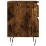Mesita de noche madera de ingeniería roble ahumado 40x35x50 cm de , Mesitas de noche - Ref: Foro24-830678, Precio: 39,58 €, D...