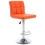 Taburetes de cocina 2 unidades cuero sintético naranja de , Taburetes de cocina - Ref: Foro24-323640, Precio: 135,57 €, Descu...