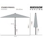 Madison Sombrilla de jardín Moraira taupe 230x230 cm de , Sombrillas - Ref: Foro24-447160, Precio: 131,60 €, Descuento: %