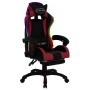 Silla gaming luces LED RGB cuero sintético color vino y negro de , Sillas de oficina - Ref: Foro24-288013, Precio: 228,80 €, ...