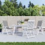 Cojín silla de jardín respaldo alto 4 uds tela gris 120x50x3 cm de , Cojines para sillas y sofás - Ref: Foro24-43180, Precio:...