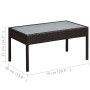 Set muebles de jardín 5 piezas y cojines ratán sintético marrón de , Conjuntos de jardín - Ref: Foro24-44184, Precio: 349,18 ...