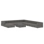Set de muebles de jardín 9 pzas y cojines ratán sintético gris de , Conjuntos de jardín - Ref: Foro24-46775, Precio: 929,82 €...