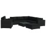 Set muebles de jardín 8 piezas y cojines ratán sintético negro de , Conjuntos de jardín - Ref: Foro24-46768, Precio: 872,86 €...
