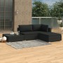 Set de muebles de jardín 4 pzas y cojines ratán sintético negro de , Conjuntos de jardín - Ref: Foro24-46780, Precio: 365,83 ...