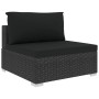 Set de muebles de jardín 4 pzas y cojines ratán sintético negro de , Conjuntos de jardín - Ref: Foro24-46780, Precio: 365,83 ...