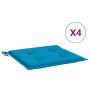 Cojines de silla de jardín 4 uds tela azul 40x40x3 cm de , Cojines para sillas y sofás - Ref: Foro24-47591, Precio: 25,91 €, ...