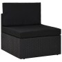 Juego de muebles de jardín 2 piezas ratán sintético negro de , Sofás modulares de exterior - Ref: Foro24-49502, Precio: 160,3...