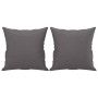 Sofá de 2 plazas con cojines cuero sintético gris 140 cm de , Sofás - Ref: Foro24-3200805, Precio: 196,99 €, Descuento: %