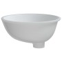 Lavabo de baño ovalado cerámica blanco 38,5x33,5x19 cm de , Lavabos - Ref: Foro24-153716, Precio: 45,22 €, Descuento: %