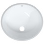 Lavabo de baño ovalado cerámica blanco 38,5x33,5x19 cm de , Lavabos - Ref: Foro24-153716, Precio: 45,22 €, Descuento: %