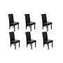Sillas de comedor 6 uds cuero sintético marrón de , Sillas de comedor - Ref: Foro24-160320, Precio: 569,55 €, Descuento: %