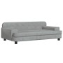 Cama para perros de terciopelo gris claro 90x53x30 cm de , Camas para perros - Ref: Foro24-171869, Precio: 115,83 €, Descuent...