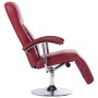 Sillón de TV de cuero sintético color vino tinto en Sillones | Comprar online en Foru.es