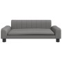 Cama para perros de cuero sintético gris 90x53x30 cm de , Camas para perros - Ref: Foro24-171855, Precio: 88,23 €, Descuento: %