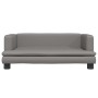 Cama para perros de cuero sintético gris 80x45x30 cm de , Camas para perros - Ref: Foro24-171904, Precio: 70,59 €, Descuento: %