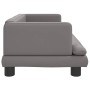 Cama para perros de cuero sintético gris 80x45x30 cm de , Camas para perros - Ref: Foro24-171904, Precio: 70,59 €, Descuento: %