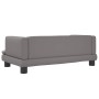 Cama para perros de cuero sintético gris 80x45x30 cm de , Camas para perros - Ref: Foro24-171904, Precio: 70,59 €, Descuento: %