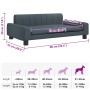Cama para perros de tela gris oscuro 90x53x30 cm de , Camas para perros - Ref: Foro24-171848, Precio: 97,47 €, Descuento: %