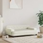 Cama para perros de terciopelo crema 90x53x30 cm de , Camas para perros - Ref: Foro24-171874, Precio: 91,15 €, Descuento: %