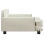 Cama para perros de terciopelo crema 90x53x30 cm de , Camas para perros - Ref: Foro24-171874, Precio: 91,15 €, Descuento: %