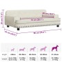 Cama para perros de terciopelo crema 90x53x30 cm de , Camas para perros - Ref: Foro24-171874, Precio: 91,15 €, Descuento: %