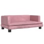 Cama para perros de terciopelo rosa 80x45x30 cm de , Camas para perros - Ref: Foro24-171897, Precio: 69,24 €, Descuento: %