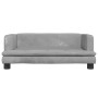 Cama para perros de terciopelo gris claro 80x45x30 cm de , Camas para perros - Ref: Foro24-171895, Precio: 81,15 €, Descuento: %