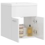 Mueble con lavabo madera de ingeniería blanco brillante de vidaXL, Tocadores de baño - Ref: Foro24-3070817, Precio: 117,83 €,...