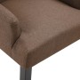 Silla de comedor con reposabrazos de tela marrón de , Sillas de comedor - Ref: Foro24-248462, Precio: 118,47 €, Descuento: %