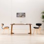 Sillas de comedor 2 uds madera curvada y cuero sintético negro de , Sillas de comedor - Ref: Foro24-283125, Precio: 274,40 €,...