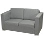 Sofá de 2 plazas de tela gris claro de , Sofás - Ref: Foro24-243580, Precio: 307,36 €, Descuento: %