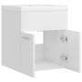 Mueble con lavabo madera de ingeniería blanco brillante de vidaXL, Tocadores de baño - Ref: Foro24-3070817, Precio: 117,83 €,...