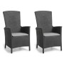 Keter Sillas de jardín reclinables Vermont 2 uds grafito de , Sillas de jardín - Ref: Foro24-276218, Precio: 211,52 €, Descue...