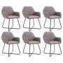 Sillas de comedor 6 unidades de tela gris taupe de , Sillas de comedor - Ref: Foro24-277113, Precio: 660,84 €, Descuento: %