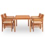 Set comedor de jardín 5 pzas y cojines madera maciza de acacia de , Conjuntos de jardín - Ref: Foro24-278897, Precio: 632,42 ...