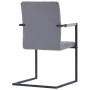 Sillas de comedor voladizas 2 uds cuero sintético gris oscuro de , Sillas de comedor - Ref: Foro24-281679, Precio: 224,84 €, ...