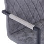 Sillas de comedor voladizas 2 uds cuero sintético gris oscuro de , Sillas de comedor - Ref: Foro24-281679, Precio: 224,84 €, ...