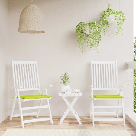 Cojines de silla de jardín 2 uds tela Oxford verde 40x40x3 cm de , Cojines para sillas y sofás - Ref: Foro24-314026, Precio: ...